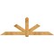 Ekena Millwork Kennewick Rough Sawn Timber Gable Bracket, Western Red Cedar, 96"W x 32"H x 4"D x 6"F, 8/12 Pitch GBW096X32X0406KEN00RWR - alternate 1